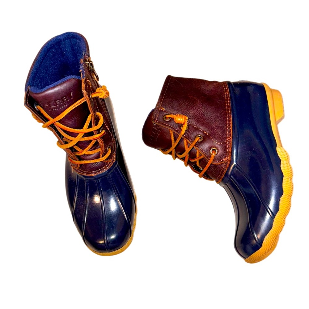 SPERRY SALTWATER duck boots women’s girl’s size 5.5